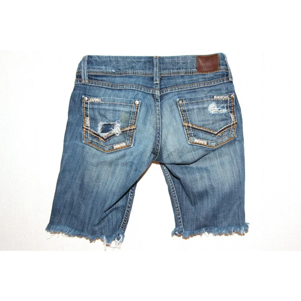 BKE Denim Women's Size 26R Stella Distressed Cut Off Jean Shorts